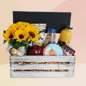 Desayuno Sorpresa con mini Girasoles 