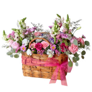 Canasta de flores a domicilio