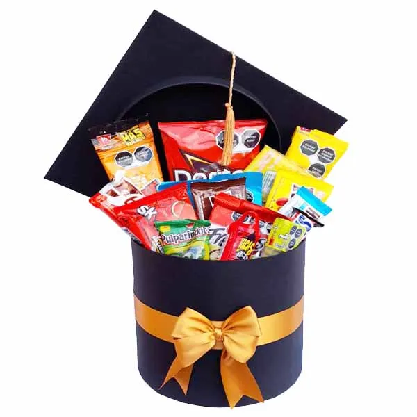 Caja de graduacion con surtido de dulces
