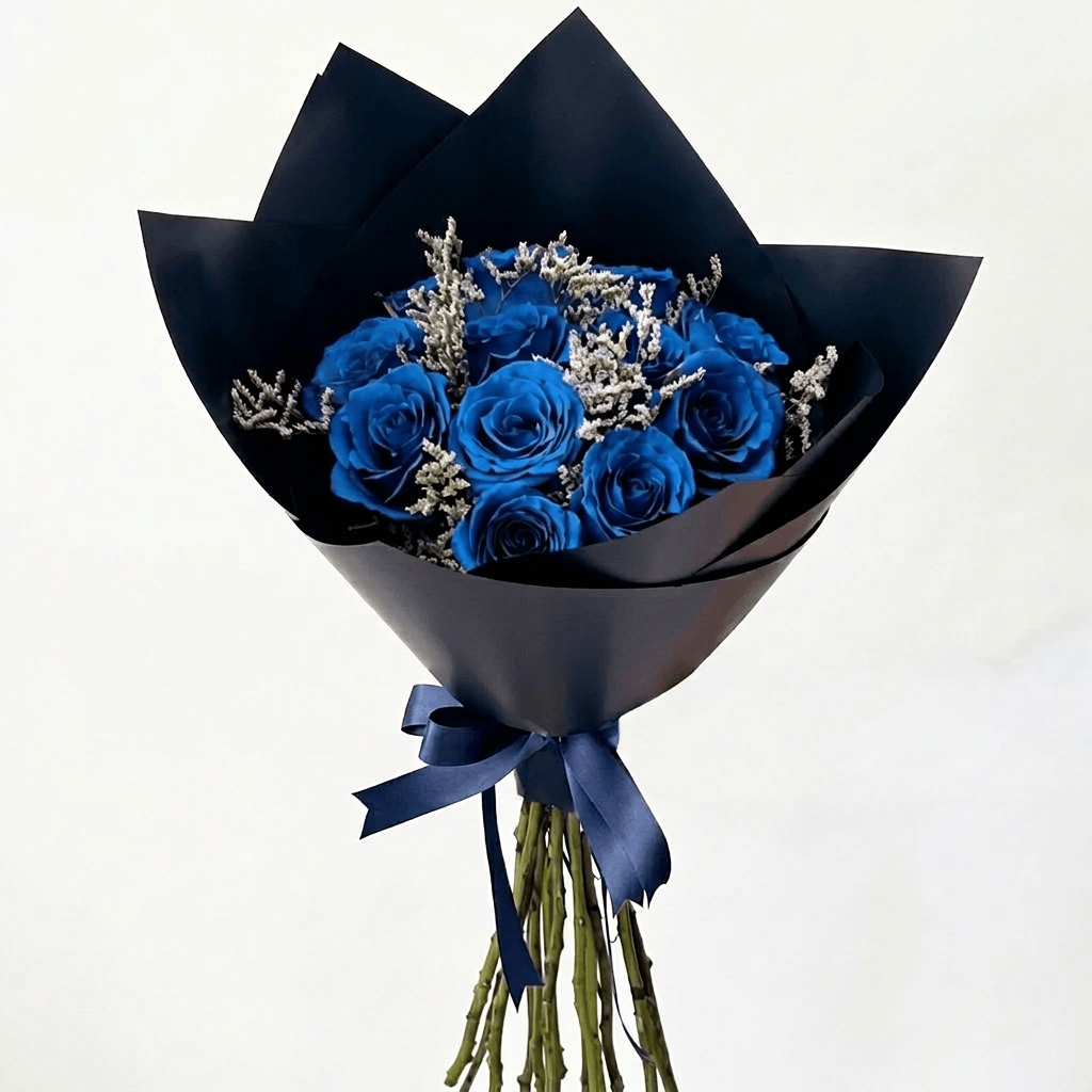 Ramo de 12 Rosas Azules