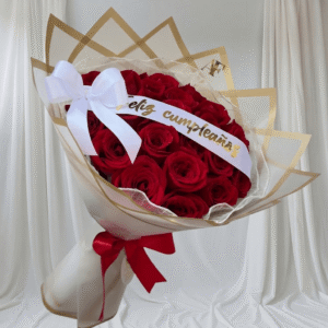 Ramo de 24 rosas rojas
