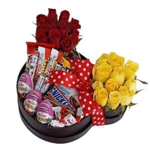Caja minnie con rosas