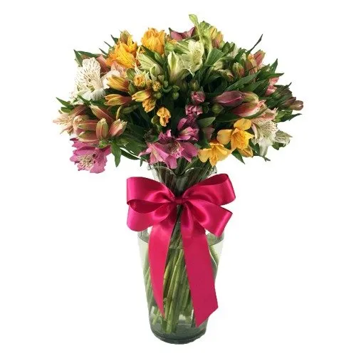 Arreglo floral de astromelias