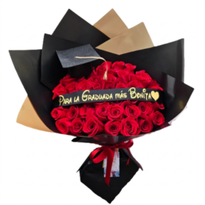 Ramo de Graduación con 48 Rosas Rojas