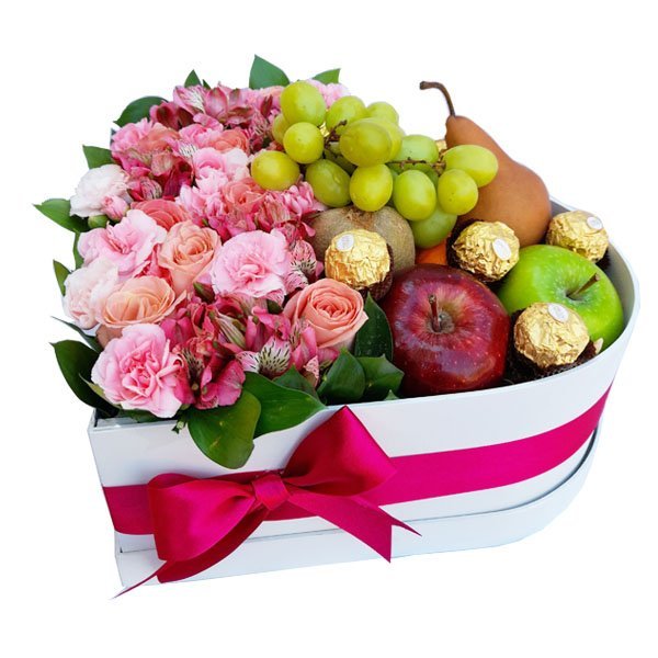 arreglo floral frutal