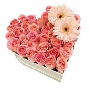 Caja Corazón con Rosas
