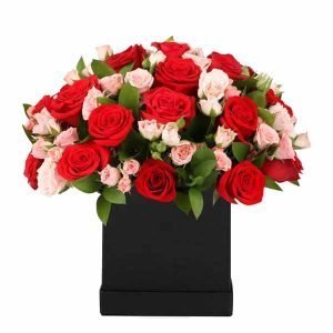 24 rosas en caja a domicilio