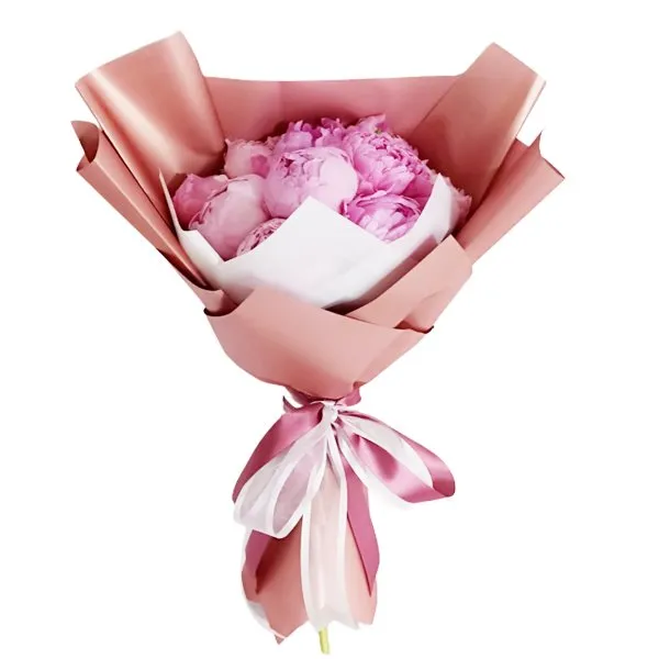 Ramo de 10 Peonías Rosas