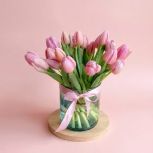 20 Tulipanes Rosa Pastel