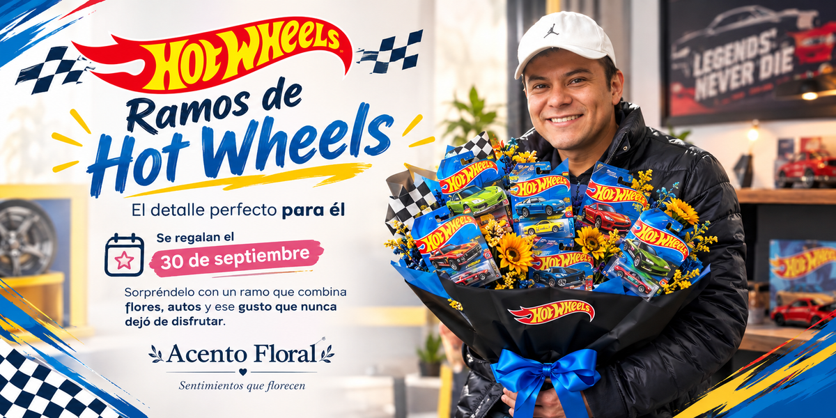 Arreglos con Hot Wheels | Acento Floral