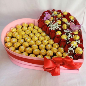 Corazón de Rosas y Chocolates Locura Parisina